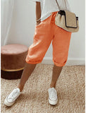 Women's Cotton Bag Loose Slacks Women's Trousers Five-Point
