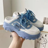 Wear The 2025 Autumn New Heel-Free Old Dad Shoes One Foot Pedal Large Casual