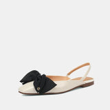 Red Fashion Bag Head Sandals Women 2025 New Square Temperament Low Heel Single Shoes Niche Flat