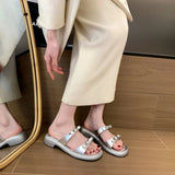 Slippers French Bow Sandals Seaside Sandal Shoes Beach Shoes Spring And Summer White