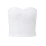 Zingj Temperament French Sweet Sexy Two-Piece 2023 Summer New Women's Wear A Word Shoulder Wipe Chest Half