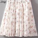 Women 28 Colors Fashion Simple Elastic Waist Summer Elegant Student Folds All-match Ulzzang Female Leisure Floral