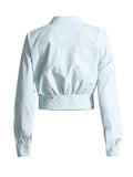 Zingj 2024 New Niche Design Irregular Cross Off-Shoulder Design Sense Long-Sleeved Shirt Women's Simple