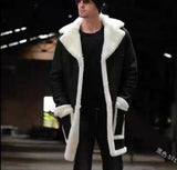 2025 New Fur One Men's Coat Burst Single Thick Coat Imitation Leather