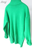 Quality 2023 Autumn Winter Turtleneck Pullover Sweater Women Slim Knitted Sweaters Jumpers Female Soft White Black