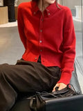 Autumn And Winter New Temperament Gentle And Thin Comfortable Niche Soft Knitted Knitted Three-Color Polo