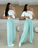 Summer Leisure Wide Legs Burst Loose Casual Fashion Trousers