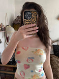 Holiday Fenghai Island Shell Print Shoulder Repair Braid Vest Hot Girl Sexy Tight