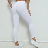 Zingj Fitness Pants Women No Embarrassment Line Yoga Pants High Waist Hip Pants Elastic Tight Sports Yoga Pants- Outfit