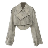 New Camouflage Printing Ink-Ink Printing Coat Windie + Half Dress Casual Set