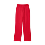 New Women's Collar Short-Sleeved Short Coat Straight Trousers 8491053