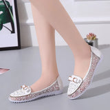 Shoes 2025 Summer Single Shoes Women's Bean Shoes Women's Leather Shoes Soft Soles Anti-Slip Women Singles