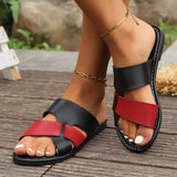 New Cool Slippers Flat-Bottomed Casual Cool Slippers Fashion Beach Shoes Women