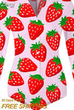 Hot Sale Women Sexy Stretchy Pajamas Long Sleeve V-Neck Pineapple Star Heart Printed Bodycon Summer Lady Jumpsuit