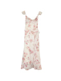 Xixi 2025 Spring And Summer New Korean Version Of High-Rise Sling Dress Print Pure Desire Holiday Dress