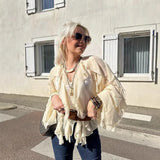 Women's Clothing 2025 Spring New Multi-Color Simple Cascade Decoration Chiffon