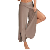 Waist Sports Fitness Yoga Wide Leg Color