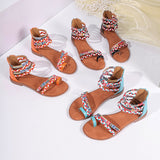 New Summer Bohemian National Style Splicing Splicing Set Roman Women Large-Size Flat