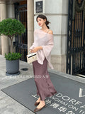 Xixi 2025 Autumn New White Label Thin Temperament Hanging Dress High-End Long Dress Female
