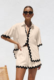 Zingj Spring 2024 New Women's Simple Fashion Short Shirt Casual