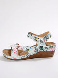 Asia's New Slope And Thick-Soled Magic Stick Sandals Women's Large Code With Fish Mouth Beach Cool Drag
