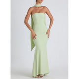 Women's New Body-Body-Bendered Ass Fishtail Dress Solid Dress Skirt