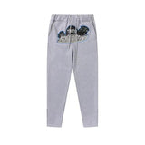 Rainbow Gradient Letter Tiger Head Printing Ins Trendy Sweater Trousers Jogging