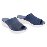 Slippers Women's 2025 Summer New Flat Bottom Fish Mouth Mesh Leisure Lady Wearing Cold