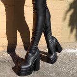 Platform Banquet Over Knee BootsOutfit