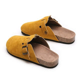 Head Slippers Female Couple Drag Wish Large Belt Buckle Decorated Roman Shoes Half Dragged Lazy Women Shoes