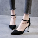 Zingj New Simple Sexy Nightclub Stiletto Shallow Mouth Pointed Out A Word With Single