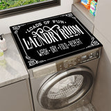 Zingj Drum Washing Machine Top Mat Anti-Skid Rubber Mat Laundry Room Water Suction Fast Dry Floor Mat Dust Protection