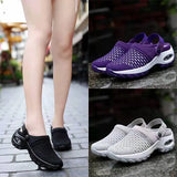 New Large-Size Mesh Women's Shoes Spring And Summer Daily Sandals One Foot And Half Drag Mother Shoes Air Cushion Women's