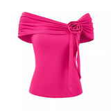 Independent Research And Development Of Casual Fashion Women's 24 Years New Solid Color Shoulder Waist