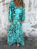 Women's Spring Summer New V-Neck Fashion Holiday Print