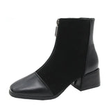 Boots Women's 2025 Autumn British Style And Middle And Thin Boots Retro Short Boots Before The Zipper Boots Children