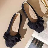 Shoes] Egg Roll Lotus Leaf Tip Flat Sole Single Shoe New French Temperament Soft Sole Comfortable Flying Women