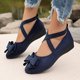 2025 New Large-Size Tip-Tloping Single Shoes Women's Bean Shoes Sports Casual