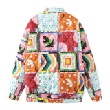 Women's Clothing 2025 Autumn New French Retro Print Quilt Cotton