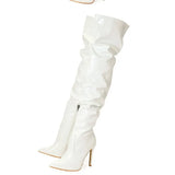 And Summer Big Show Patent Leather With Thin Sharp Head And Female High Heels