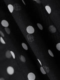 Polka Dot Sheer Mesh Maxi Dress- Outfit