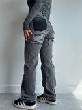 Blue Low-Rise Straight Tube Trousers Jeans Women's Small 2025 New