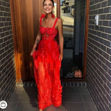 Dress With Evening Dress Dress Red Dress Lace Sexy