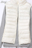 Winter women's Down Vest Fashion Female Sleeveless Coat Ladies Jacket Vest Warm Down Jacket for Women