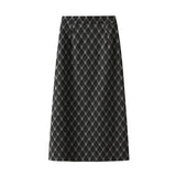 Haired Half-Dress Woman 2025 Autumn And Winter Loose Thin Crobrow Long A-Word Bag Hip Skirt