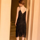 Wedding Bridesmaids Small Dress Through Sexy Nightclub Black Cane Tux Dress Dress