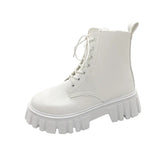 Martin Boots Women's New Korean Version Of Fashion Women's Shoes Thick Bottom With Sided Zipper Women's Boots In Autumn/Winter
