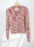Zingj Waxy Thick Color Knit Cardigan Autumn New Seahorse Hair Short Sweater Coat Small Jacket Sweet