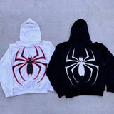 European Halloween Personality Men's And Women's Jackets Y2K Couple Big Size Spider-Man Zip