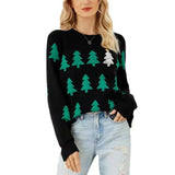 Christmas Tree Jackup Christmas Sweater Women's Casual Jack